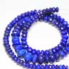 Beads, Lapis (natural), 5-11mm hand-cut faceted Roundel A grade, Mohs hardness 5-6. Sold per 9 Inches strand Royal Blue color beads. Lapis lazuli is a deep blue with a touch of purple and flecks of iron pyrite. Lapis consists of Lapis (blue, calcite (white streaks) and silver flakes of pyrite. Deep blue color gemstones are of best kind. 
